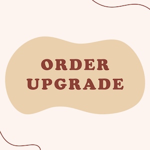Order Upgrade: Add-On, Special Request, Reship Fee