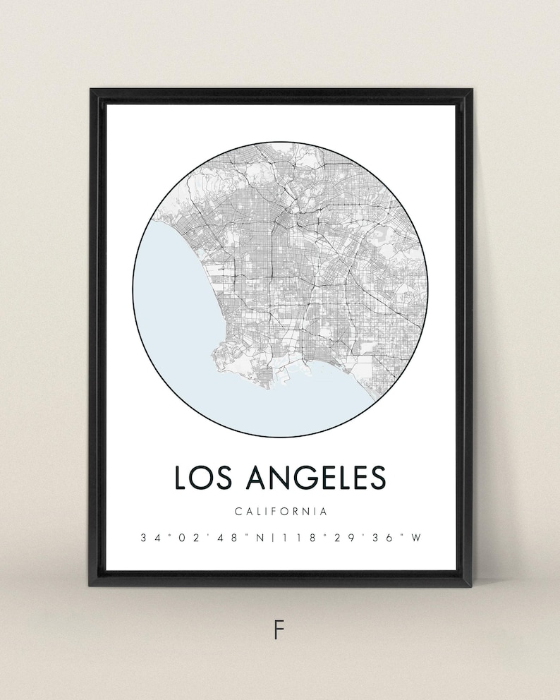 Set of 3 Custom Map Prints, Any Location, Map Print, Custom City Map, Map Poster, Personalized City, Custom Map Gift, Art image 7