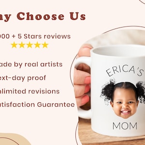 Custom Mug, Mug From Photo, Baby Face Mug, Mug With Kids Photo, Gift for Family, Mother’s Day, Father’s Day, Coffee Gift New Parents image 10