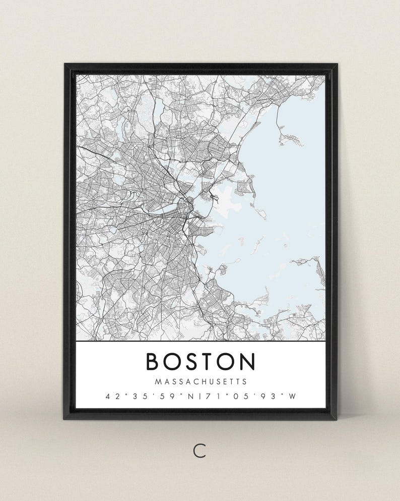 Set of 3 Custom Map Prints, Any Location, Map Print, Custom City Map, Map Poster, Personalized City, Custom Map Gift, Art image 4