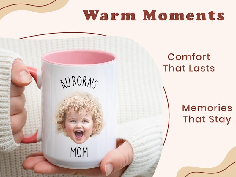 Custom Mug, Mug From Photo, Baby Face Mug, Mug With Kids Photo, Gift for Family, Mother’s Day, Father’s Day, Coffee Gift New Parents image 7