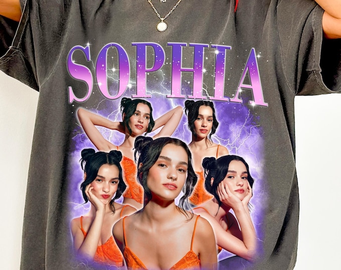 Comfort Colors® Custom Shirt from Photos Vintage 90s Retro Design T-Shirt Bootleg Rap Shirt Oversized Wife Shirt Custom Boyfriend Shirt