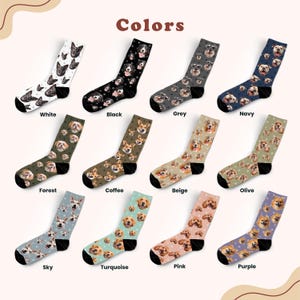 Custom Baby Face Socks, Many Faces Custom Parent Gift, Cute Baby Picture on Socks, Customized Christmas Gift for Parents, Baby Gift image 5