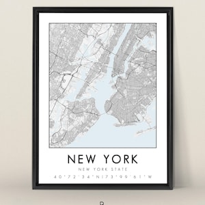 Set of 3 Custom Map Prints, Any Location, Map Print, Custom City Map, Map Poster, Personalized City, Custom Map Gift, Art image 3