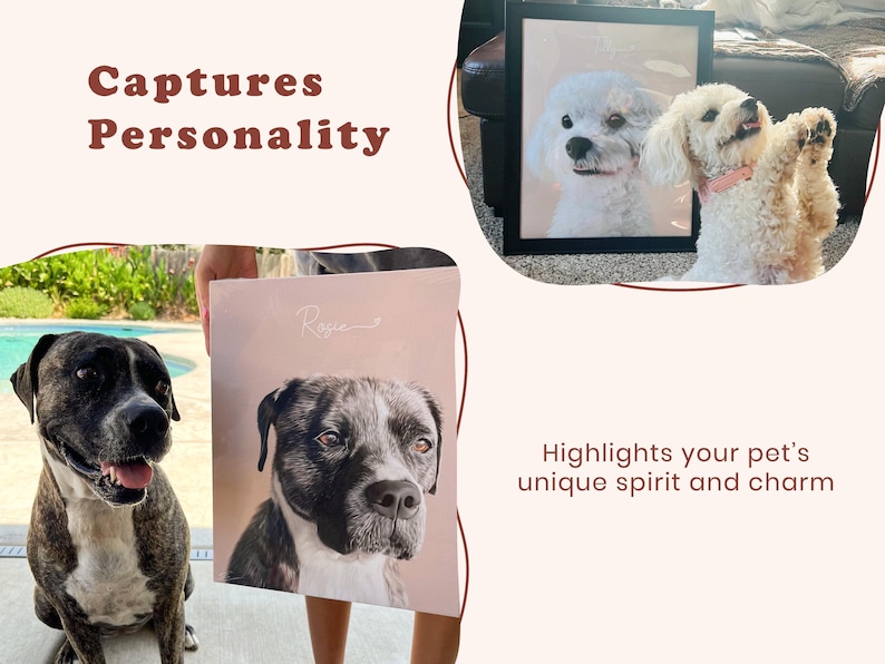Digital Pet Portrait, Custom Pet Portrait, Pet Portrait From Photo, Dog Portrait, Custom Dog Portrait, Cat Portrait, Cat Mom Gift image 7
