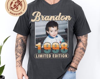 Custom Birthday Shirt, Personalized Vintage Tee with Name, Limited Edition Year Shirt, Global Shipping