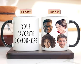 Coworker Mug with Custom Text and Photos | Gift for Colleague and Boss, Coffee Cup