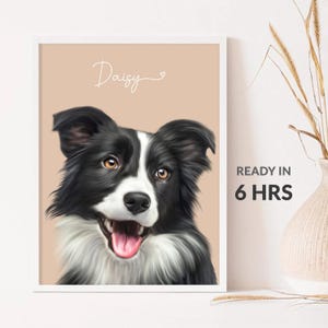 Pet Portrait, Custom Pet Portrait, Pet Portrait Custom, Dog Mom, Cat Portrait, Modern Animal Canvas Painting, Personalized Gift Idea, P1