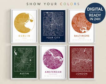 Digital File Custom Map, Map Art, City Maps, Map Print, City Map Print, Map Gift, Custom Map Print, Personalized Map Print, New York Map