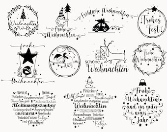 Plotterdatei weihnachten SVG, Weihnachten SVG, Boże Narodzenie SVG, frohe Weihnachten SVG, Laserdatei Weihnachten, Datei für sylwetka Cricut