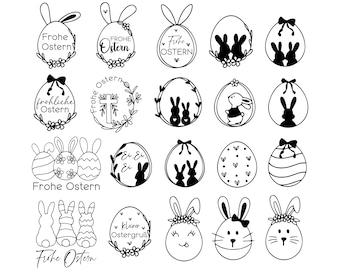Plotterdatei Ostern geschnitten, Ostern geschnitten, Ostern Laser, Osterhase svg, Ostereier svg