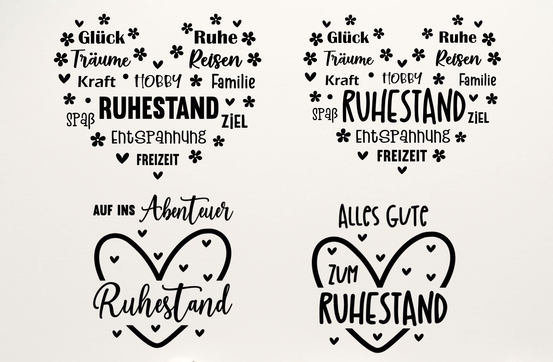 Plotterdatei Ruhestand Svg, Abschied Rente Herz Svg, Rentner Svg ...