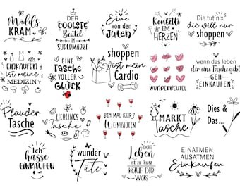 Plotterdatei Danke, Best Friends Svg, Taschensprüche svg, Jutetasche plotten svg, Cricut Silhouette, Eine von den Juten