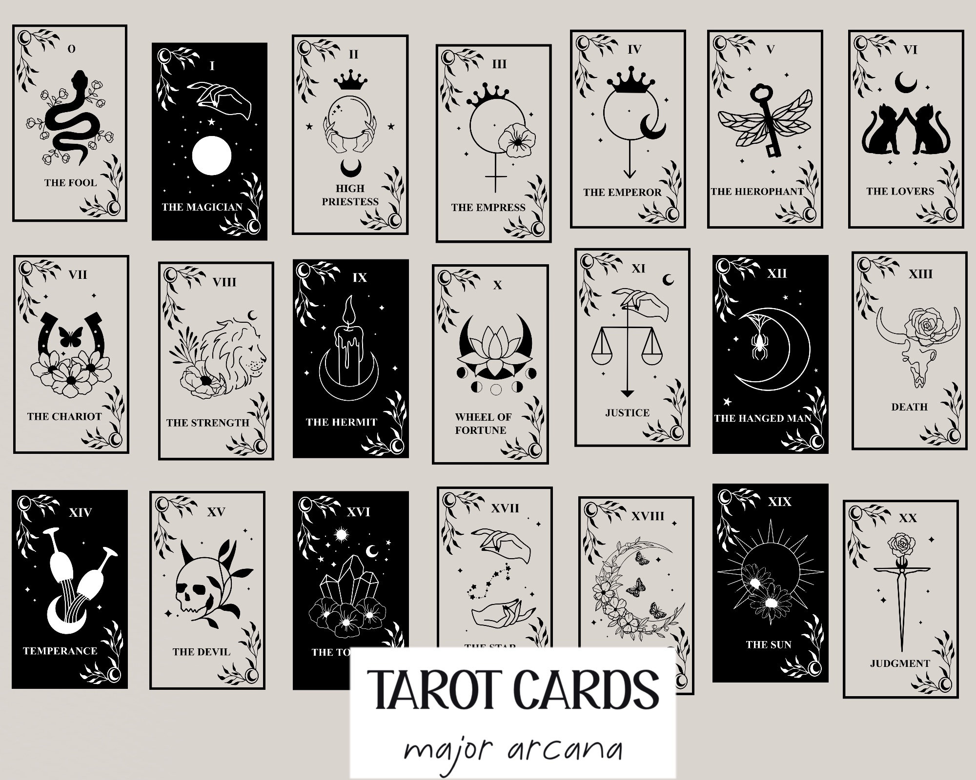 Tarot Card Svg Printable Cards 92