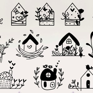 Plotter file Home svg, Plotterdatei Frühling svg, Plotter Geschenk Umzug, Cricut Silhouette Studio plotter file