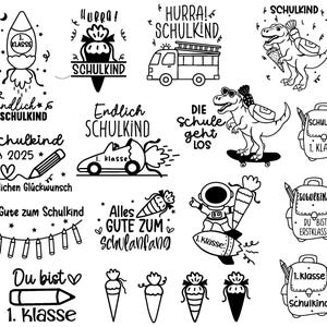 Deutsche Plotterdatei Einschulung svg png, Schulstart svg, Schulanfang Sprüche, Cricut Silhouette, Einschulung Gift Schulanfang png