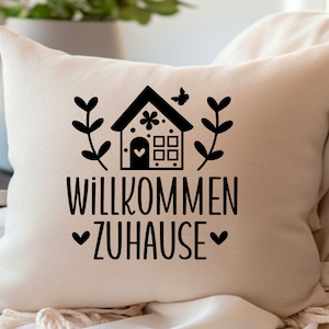 Deutsche Haus Plotterdatei SVG, Haus Herz Liebe SVG, Zuhause Schriftzug Sprüche SVG, Plotterdatei Home SVG, Plottergeschenk Umzug Bild 8