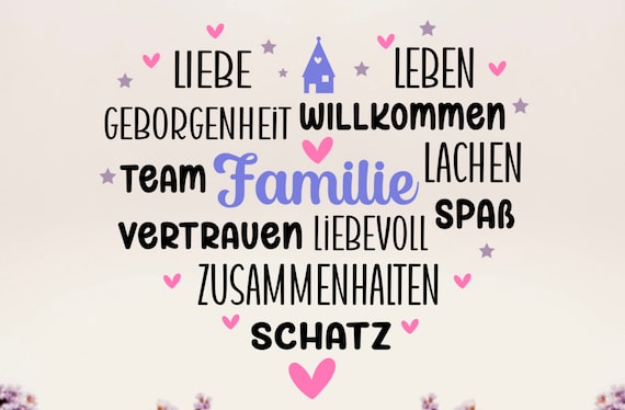 Plotterdatei Herz Familie,Plotterdatei Herz svg, Plotterdatei Muttertag, Plotter svg datei