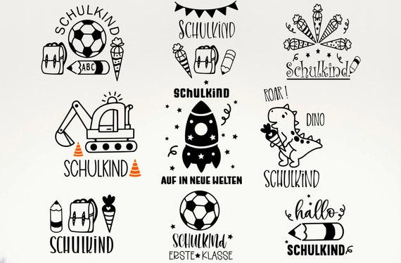 Plotterdatei Schulkind Svg,  Einschulung Svg, Schulstart svg, Schulanfang Sprüche svg , Einschulung Geschenk Schulanfang Svg Png