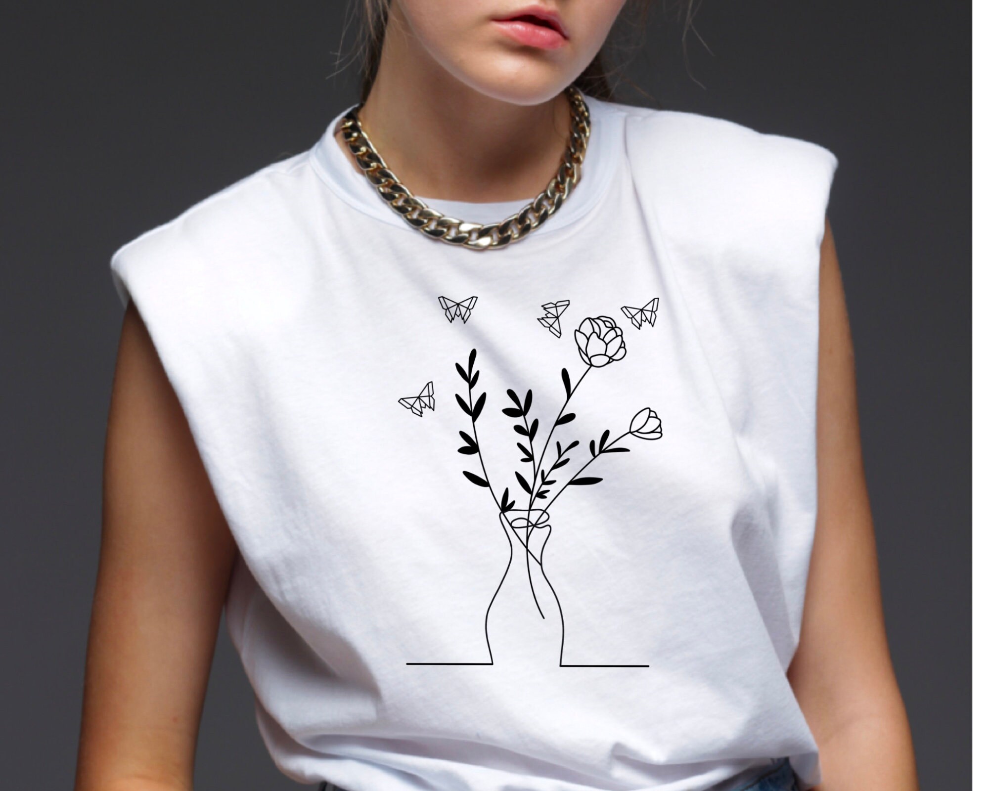 Floral Shirt SVG File Png Trendy Womens Shirt Svg for Cricut Etsy