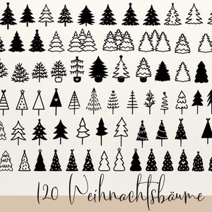 Plotterdatei Weihnachten Svg, Weihnachtsbaum SVG Bundle, Tannenbaum Svg