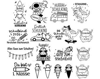 Deutsche Plotterdatei Einschulung svg png ,Schulstart svg, Schulanfang Sprüche, Cricut Silhouette, Einschulung Geschenk Schulanfang png