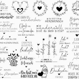 Plotterdatei Danke, Best Friends Svg Bundle, Lieblingsmensch Svg, Schön dass es dich gibt, Deutsche Sprüche svg, Cricut Silhouette