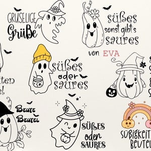 Beutel Plotterdatei Taschensprüche Bundle, Plotterdatei halloween beutel svg ,Plotterdatei Herbst svg