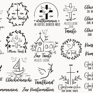 Plotterdatei taufe svg, Taufe Svg, Taufgeschenk, Laserdatei Taufe dxf, Taufsprüche, Kommunion Svg, Heiliges Kreuz Svg, Konfirmation Svg