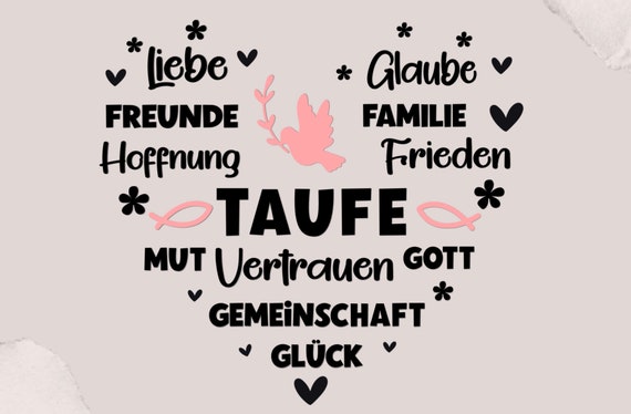 Plotterdatei Herz Svg,Plotterdatei communion Svg,Plotter Taufe Svg,Plotter file Heart baptism Svg,Sayings Communion
