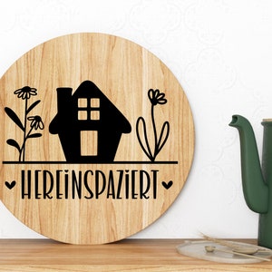 Deutsche Haus Plotterdatei SVG, Haus Herz Liebe SVG, Zuhause Schriftzug Sprüche SVG, Plotterdatei Home SVG, Plottergeschenk Umzug Bild 7