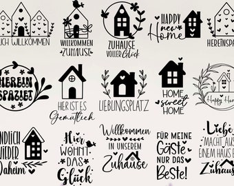 Plotterdatei ostern svg dxf, Plotterdatei Home svg, Zuhause Schriftzug Sprüche svg, Plotterdatei Frühling svg, Clipart Plotterdatei Deutsch