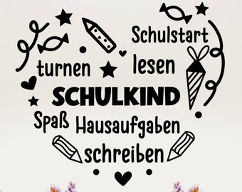 Plotterdatei Herz Schulkind SvgPlotterdatei Einschulung SVG,Schulkind Svg,Plotterdatei Schulanfang, schulkind tshirt 2023, Schultüte