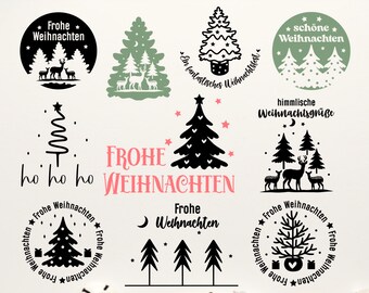 Plotterdatei weihnachten,Frohe Weihnachten Plotterdatei SVG,Weihnachten SVG Bundle , Weihnachten svg png,Svg para Cricut Silhouette