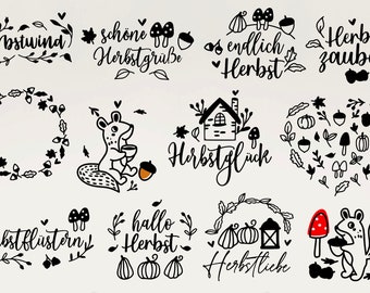 Plotterdatei Herbst svg, Hallo Herbst svg, Herbst Plotterdatei Svg, Plotter file herbst svg