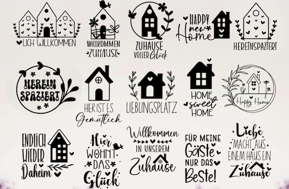 Plotterdatei ostern svg dxf, Plotterdatei Home svg, Zuhause Schriftzug Sprüche svg, Plotterdatei Frühling svg, Clipart Plotterdatei Deutsch