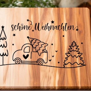 Plotterdatei Weihnachten svg, Weihnachten Auto svg, Christmas svg, Frohe Weihnachten Plotter File Svg Png, Schriftzüge Weihnachten deutsch image 5