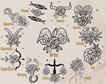 Sternzeichen Svg,Floral Sternzeichen Svg,Blumen Sternzeichen Bundle Svg,Sternzeichen Clipart,Zwillinge Svg,Svg Svg,Fische Svg,Widder svg