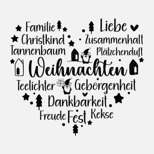 Plotterdatei Weihnachten - Plotterdatei Sprüche - Schriftzüge Weihnachten deutsch - Weihnachten svg - Laserdatei Weihnachten - Cricut