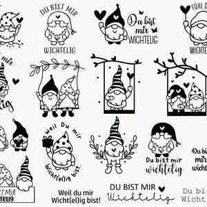 Plotterdatei  svg, Plotterdatei Danke, Best Friends Svg Bundle , Plotterdatei Wichtel svg, Du bist mir wichtelig svg