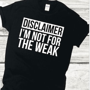 Disclaimer I&#39;m not for the weak