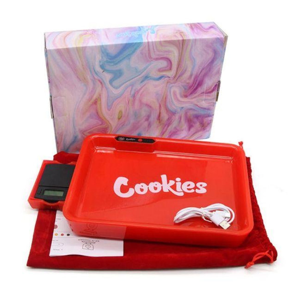 Cookies LED Rolling Tray With Scale Manual / With Weed Etsy