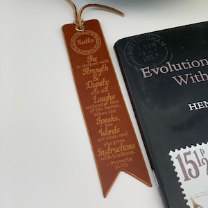 Graduation Gift 2025, Leather Custom Bookmark, Customized Bookmark Leather, Handmade Bookmarks, Custom Quote Bookmark, Gift for Book Lover