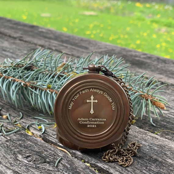 Christening Gifts for Godson Grandson Baptism Gift Compass Etsy