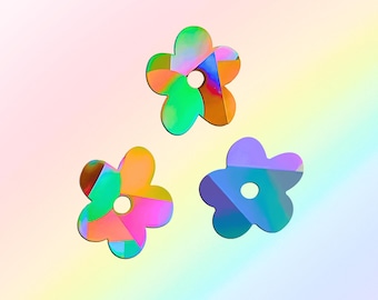 Set di 3 adesivi acchiappasole con fiori, decorazioni per finestre per la cameretta dei bambini, la festa della mamma, un regalo per le donne, decorazioni, acchiappasole, arredamento boho.