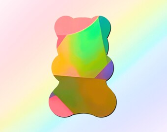 Pegatina atrapasol Gummibear, Adhesivo para ventana, Atrapasol prisma