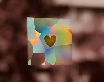 Suncatcher Sticker Löwe Prisma Fenster Regenbogen Effekt Geschenk