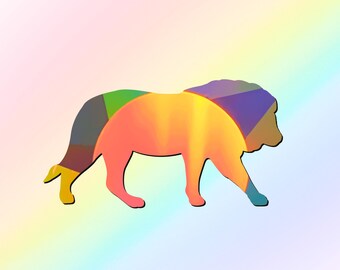 Pegatina atrapasol León, Adhesivo para ventana, Atrapasol prisma