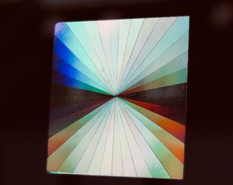 Adesivo Suncatcher, prisma solare, effetto arcobaleno, regalo per papà, adesivo per finestra retrò, decorazione della stanza della musica