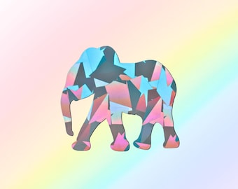 Pegatina atrapasol XL elefante, Adhesivo para ventana, Atrapasol prisma